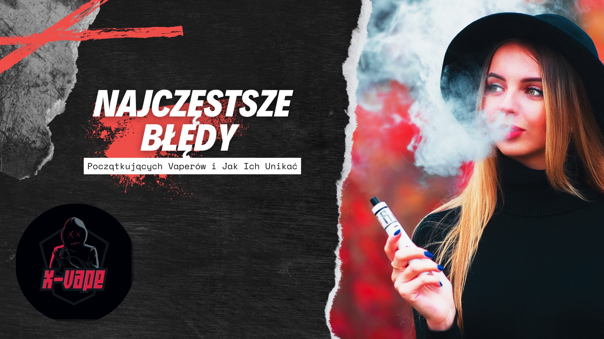 Ilustracja przedstawiająca cztery najczęstsze błędy początkujących, z krótkim opisem jak ich uniknąć.